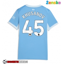 Ženske Nogometnih dresov Manchester City Abdukodir Khusanov #45 Domači 2026-27 Kratki rokavi